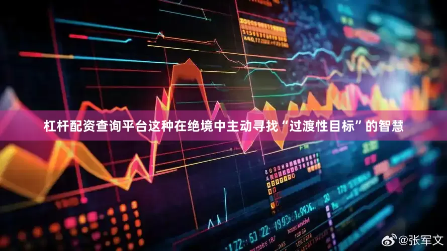 杠杆配资查询平台这种在绝境中主动寻找“过渡性目标”的智慧